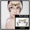 Hot sale Masquerade flash tattoo paste face temporary face stickers jewelry Arab India’s large temporary tattoos makeup tattoo 4