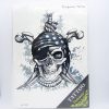 1pcs Big Cool Death Skull Tattoos For Men, Beautiful Arm Back Skull Pirate Waterproof Large Temporary Tattoo Stickers 30*21cm 2
