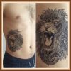 17 High Quality Hot Sale 21x15cm cool tattoo art body The roar of the Lion King Temporary Tattoo Stickers fake tattoo men 3