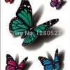 15 new 6pcs 3D Temporary Tattoo Sticker butterfly Tatuagem carton tatoo Colorful Bow Tie strawberry Body Art for kids women 3