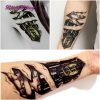 Large Temporary Tattoos Sticker Men Arm lelft Shoulder Fake Tattoo Body Art sticker For Guys Prothorax Twinset 3d Fake Taty 5