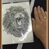 17 High Quality Hot Sale 21x15cm cool tattoo art body The roar of the Lion King Temporary Tattoo Stickers fake tattoo men 1