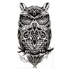 19*12cm Cool Black Owl Shaped Waterproof Temporary Tattoos Sticker for Women Men Tattoo Sleeve Sexy Tatto Body Art Accessories 2