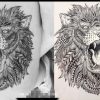 17 High Quality Hot Sale 21x15cm cool tattoo art body The roar of the Lion King Temporary Tattoo Stickers fake tattoo men 4