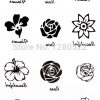 5pcs Temporary 3D Tattoo Sticker Colorful Butterfly Rose Tatoo Tatuagem Totem for Women Skin Beauty Beach Body Art 4