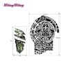 Large Temporary Tattoos Sticker Men Arm lelft Shoulder Fake Tattoo Body Art sticker For Guys Prothorax Twinset 3d Fake Taty 3