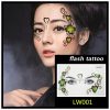 Hot sale Masquerade flash tattoo paste face temporary face stickers jewelry Arab India’s large temporary tattoos makeup tattoo 5